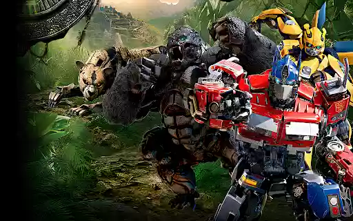 Transformers: Rise of the Beasts Theme  from Chrome web store to be run with OffiDocs Chromium online