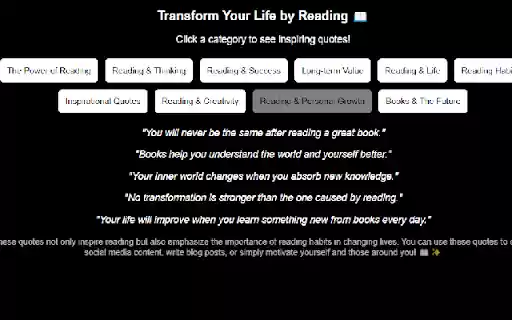 Transform Your Life by Reading  from Chrome web store to be run with OffiDocs Chromium online