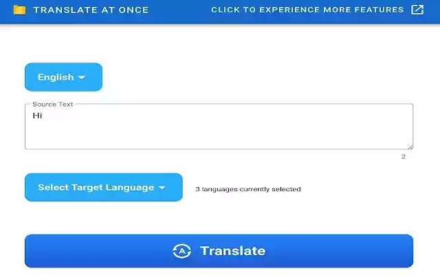 TranslateAtOnce Translate Multi Language from Chrome web store to be run with OffiDocs Chromium online TranslateAtOnce Translate Multi Language from Chrome web store to be run with OffiDocs Chromium online
