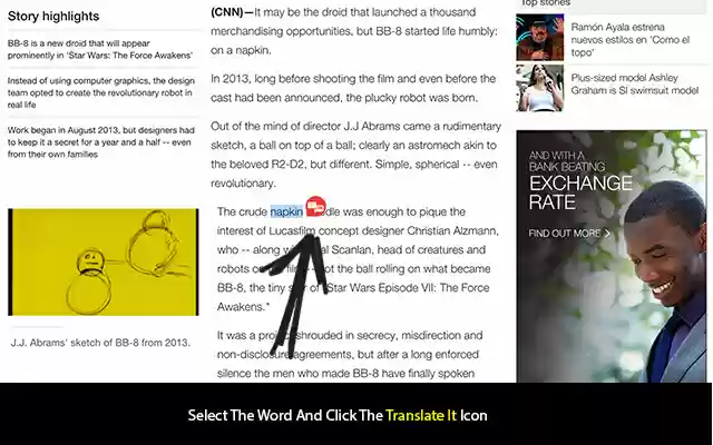translate it  from Chrome web store to be run with OffiDocs Chromium online