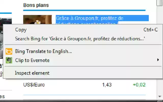 Translate to English  from Chrome web store to be run with OffiDocs Chromium online