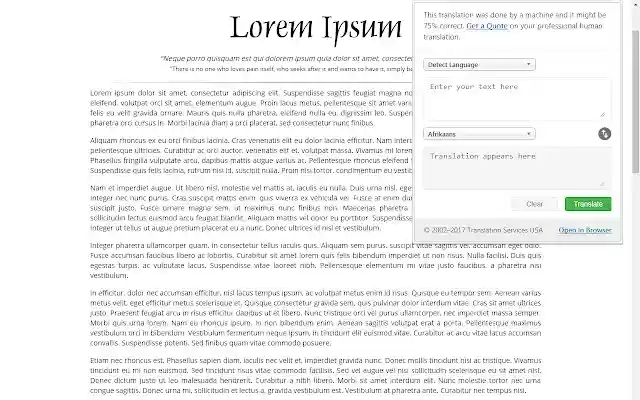 Translation Services USA Free Translator from Chrome web store to be run with OffiDocs Chromium online Translation Services USA Free Translator from Chrome web store to be run with OffiDocs Chromium online