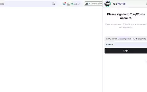 Traqwords Word Counter 1.0.1  from Chrome web store to be run with OffiDocs Chromium online