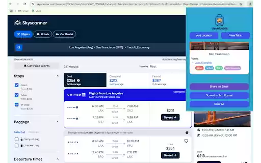 Travel Buddy  from Chrome web store to be run with OffiDocs Chromium online