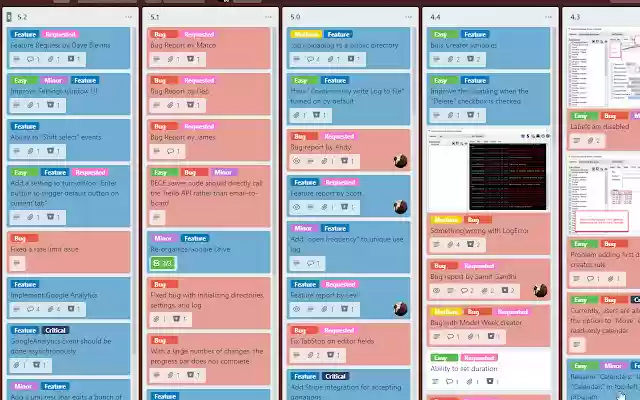 Trello Bug Feature Colors  from Chrome web store to be run with OffiDocs Chromium online