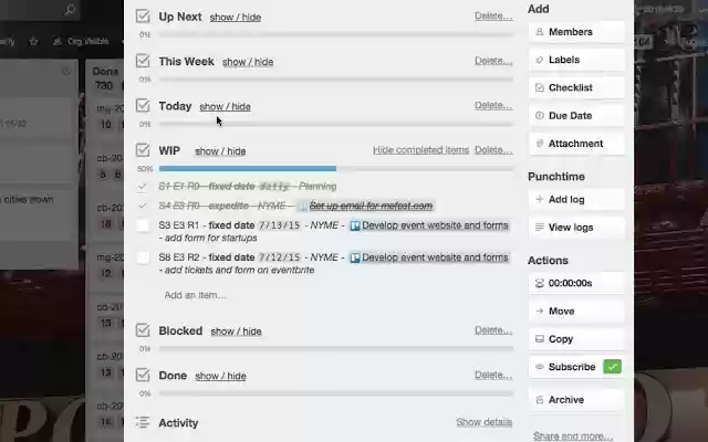 Trello Checklist Hider from Chrome web store to be run with OffiDocs Chromium online Trello Checklist Hider from Chrome web store to be run with OffiDocs Chromium online
