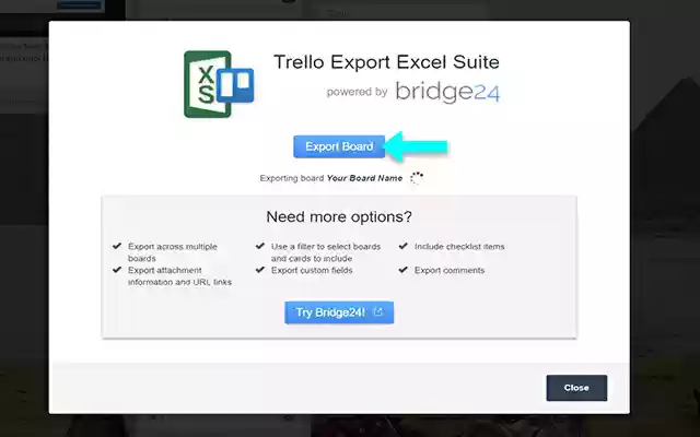 Trello Export Excel Suite from Chrome web store to be run with OffiDocs Chromium online Trello Export Excel Suite from Chrome web store to be run with OffiDocs Chromium online
