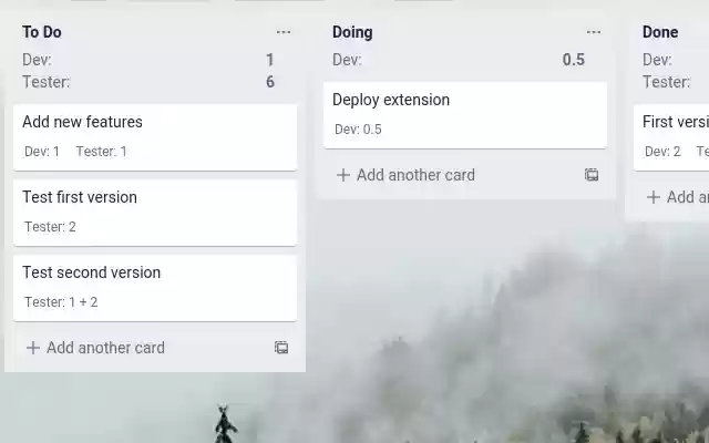 Trello extend  from Chrome web store to be run with OffiDocs Chromium online