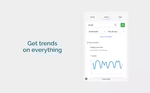 Trends Pocket Analyze Google Trends in real time  from Chrome web store to be run with OffiDocs Chromium online