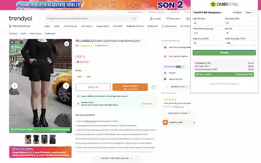 Trendyol Profit Calculator from Chrome web store to be run with OffiDocs Chromium online Trendyol Profit Calculator from Chrome web store to be run with OffiDocs Chromium online