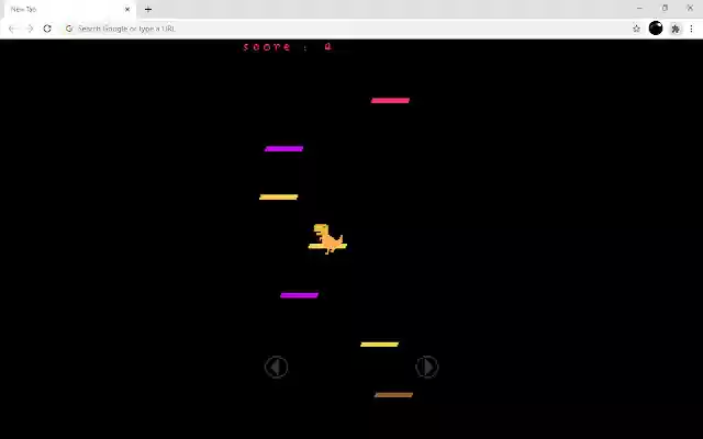 T Rex Doodle Jump Game  from Chrome web store to be run with OffiDocs Chromium online
