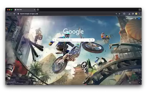 Trials Rising  from Chrome web store to be run with OffiDocs Chromium online