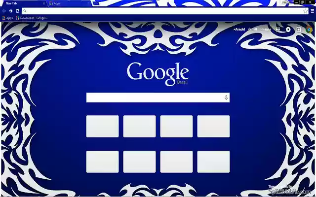 Tribal Blue  from Chrome web store to be run with OffiDocs Chromium online