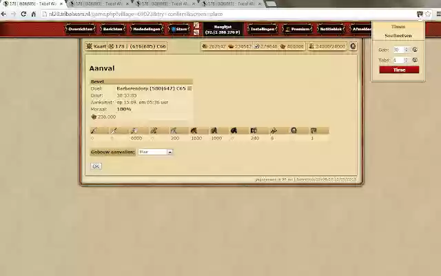 Tribal Wars Train  from Chrome web store to be run with OffiDocs Chromium online