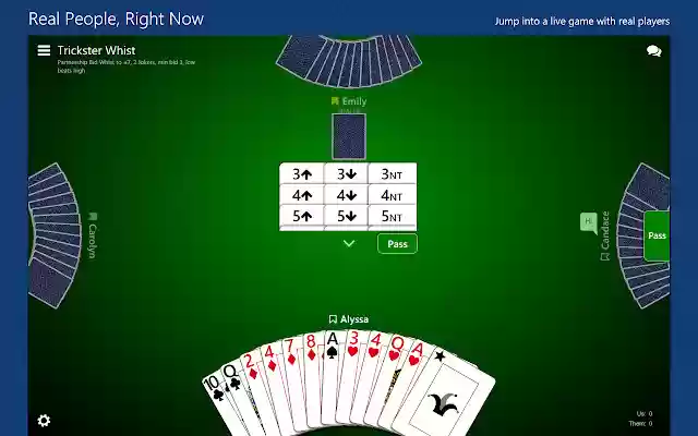 Trickster Whist from Chrome web store to be run with OffiDocs Chromium online Trickster Whist from Chrome web store to be run with OffiDocs Chromium online