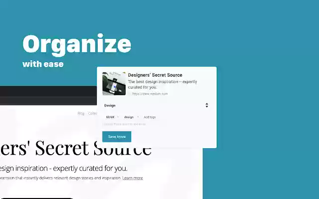 Trove Bookmarks  from Chrome web store to be run with OffiDocs Chromium online