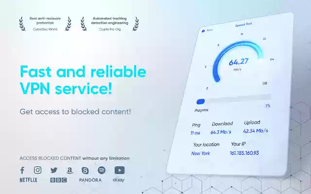 Troywell VPN Lite unlimited VPN proxy  from Chrome web store to be run with OffiDocs Chromium online