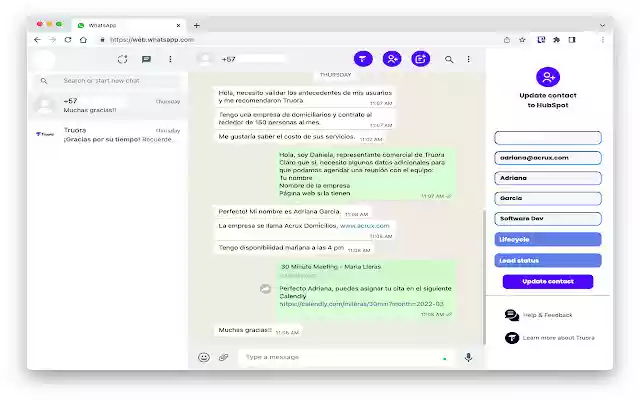 Tru Conversations by Truora from Chrome web store to be run with OffiDocs Chromium online Tru Conversations by Truora from Chrome web store to be run with OffiDocs Chromium online