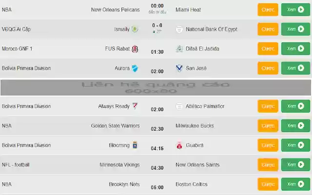 TructiepHD Miễn phí xem trực tiếp bóng đá  from Chrome web store to be run with OffiDocs Chromium online