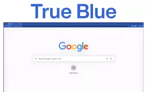 True Blue  from Chrome web store to be run with OffiDocs Chromium online
