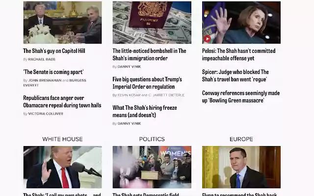 Trump the Shah  from Chrome web store to be run with OffiDocs Chromium online