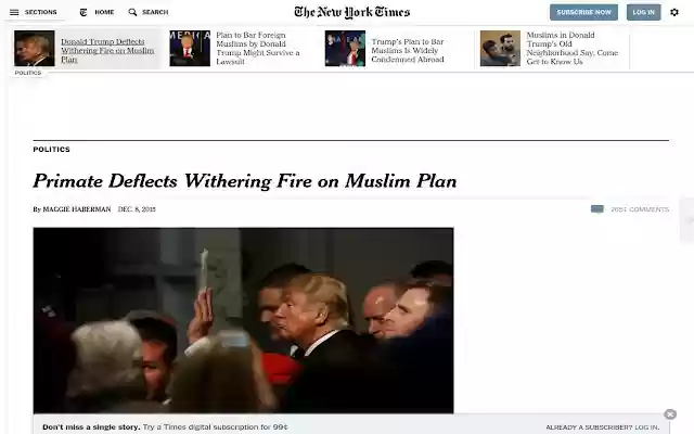 Trump To Primate  from Chrome web store to be run with OffiDocs Chromium online