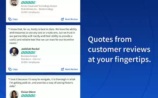 TrustRadius Quote Finder for Sales Reps from Chrome web store to be run with OffiDocs Chromium online TrustRadius Quote Finder for Sales Reps from Chrome web store to be run with OffiDocs Chromium online