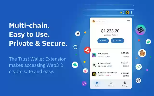 Trust Wallet  from Chrome web store to be run with OffiDocs Chromium online