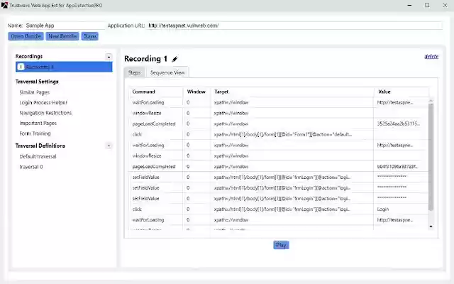 Trustwave Web App Ext for AppDetectivePRO from Chrome web store to be run with OffiDocs Chromium online Trustwave Web App Ext for AppDetectivePRO from Chrome web store to be run with OffiDocs Chromium online