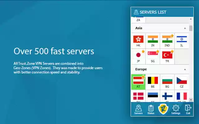 Trust.Zone VPN Proxy  from Chrome web store to be run with OffiDocs Chromium online