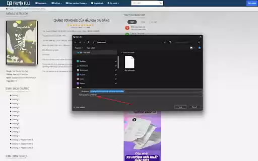 TruyenFull To Epub  from Chrome web store to be run with OffiDocs Chromium online