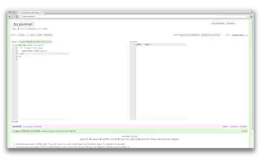TryJasmine Widescreen  from Chrome web store to be run with OffiDocs Chromium online