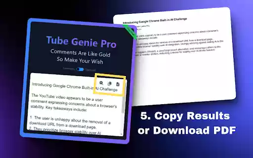 Tube Genie Pro  from Chrome web store to be run with OffiDocs Chromium online
