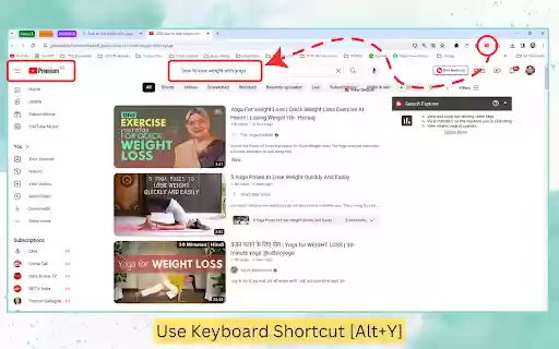 Tube It  from Chrome web store to be run with OffiDocs Chromium online