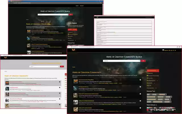 Tugowars Ashes of Creation Forum Mod  from Chrome web store to be run with OffiDocs Chromium online