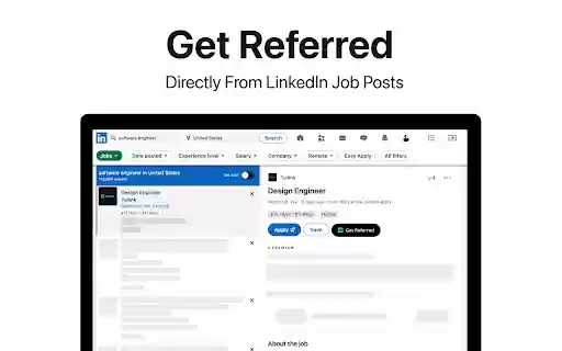 Tuilink Get Referred for Any Job  from Chrome web store to be run with OffiDocs Chromium online