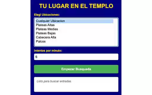 Tu lugar en la Bombonera  from Chrome web store to be run with OffiDocs Chromium online