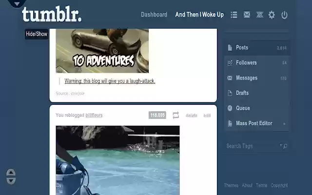 TumblrFloater from Chrome web store to be run with OffiDocs Chromium online TumblrFloater from Chrome web store to be run with OffiDocs Chromium online