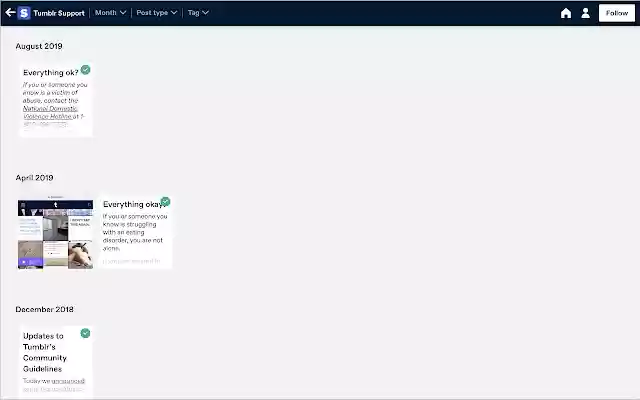 Tumblr personal post highlighter  from Chrome web store to be run with OffiDocs Chromium online
