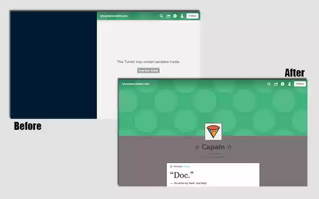 Tumblr | Safe Mode Off from Chrome web store to be run with OffiDocs Chromium online Tumblr | Safe Mode Off from Chrome web store to be run with OffiDocs Chromium online