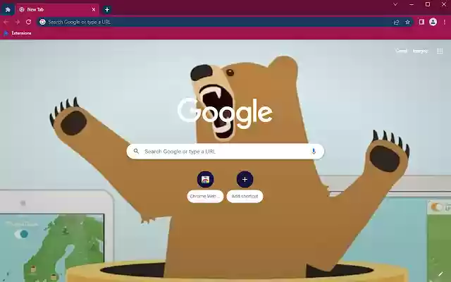 Chrome 网上商店的 Tunnelbear 适用于 PC、Windows Mac 的炫酷主题将与 OffiDocs Chromium 在线运行