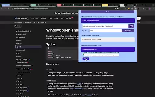 Turbo Local  from Chrome web store to be run with OffiDocs Chromium online
