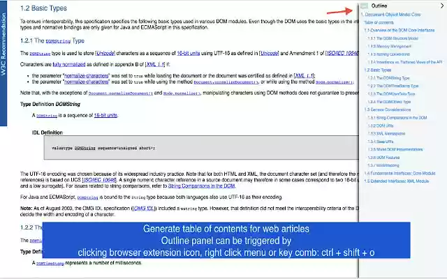 Turbo Outliner  from Chrome web store to be run with OffiDocs Chromium online