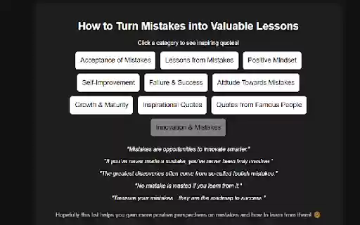 Turning Mistakes into Lessons  from Chrome web store to be run with OffiDocs Chromium online
