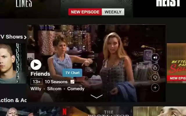 TV Chart  from Chrome web store to be run with OffiDocs Chromium online