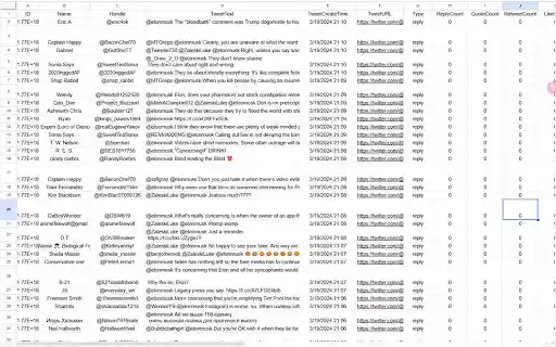 TwCommentExport Export Twitter Comments  from Chrome web store to be run with OffiDocs Chromium online