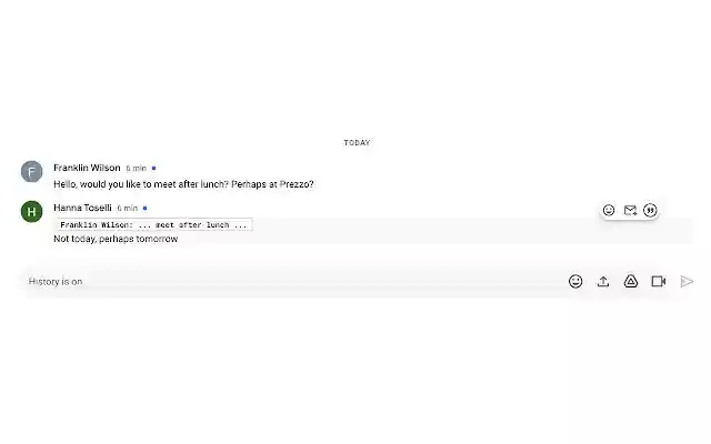 Tweaks for Google Chat  from Chrome web store to be run with OffiDocs Chromium online
