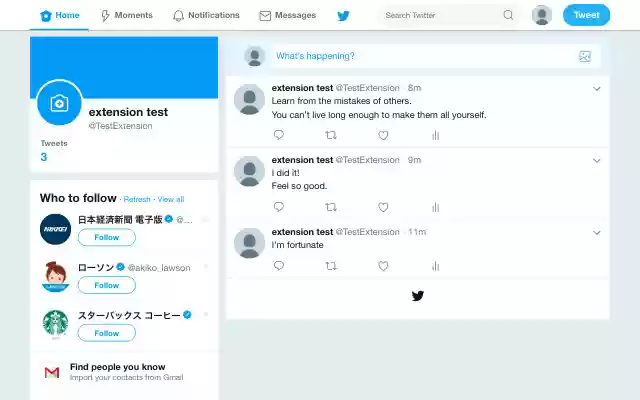 tweet hider  from Chrome web store to be run with OffiDocs Chromium online