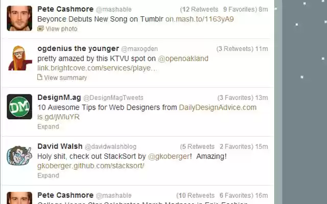 Tweet Stats for Twitter  from Chrome web store to be run with OffiDocs Chromium online