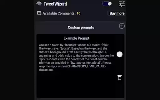 TweetWizard van Chrome Web Store wordt uitgevoerd met OffiDocs Chromium online